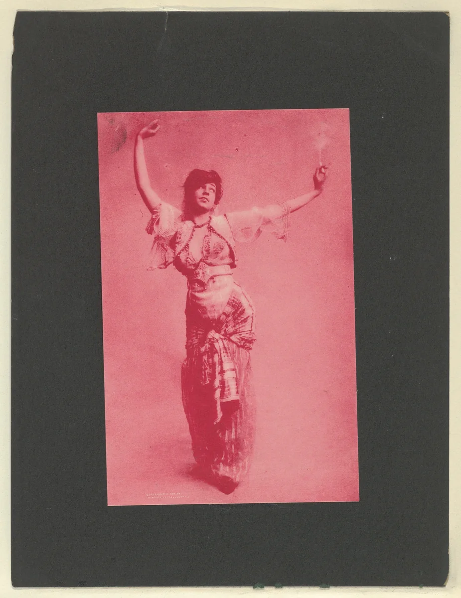 Plate 6, from Little Egypt Actresses series (T2), issued by Monopole Tobacco Works to promote Khedive Egyptian Cigarettes by Monopole Tobacco Works, print, 1902