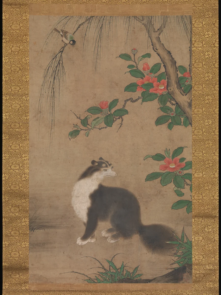 Musk Cat by Uto Gyoshi, painting, 1550-1599