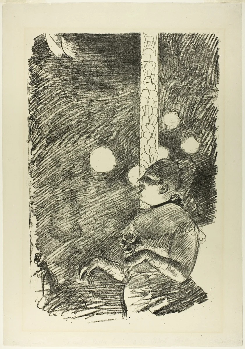 The Song of the Dog by Edgar Degas, print, 1876-1877