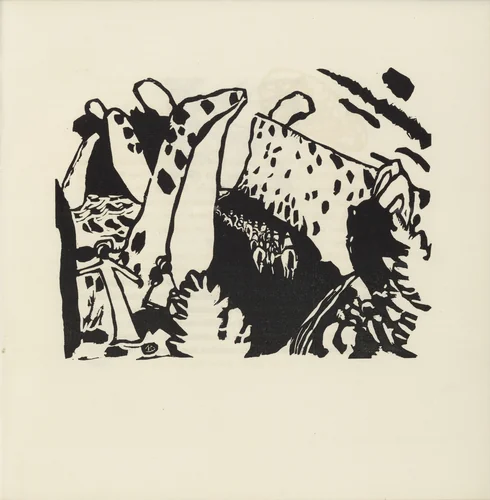 Riding Path (Reiterweg) (plate, folio 24) from Klänge (Sounds) by Wassily Kandinsky, illustrated book, 1913