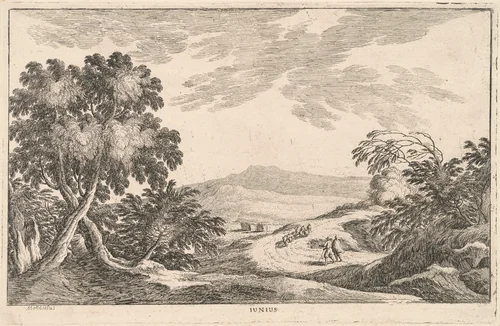 Iunius (June) by Ludovico Mattioli, print, 1750-1799