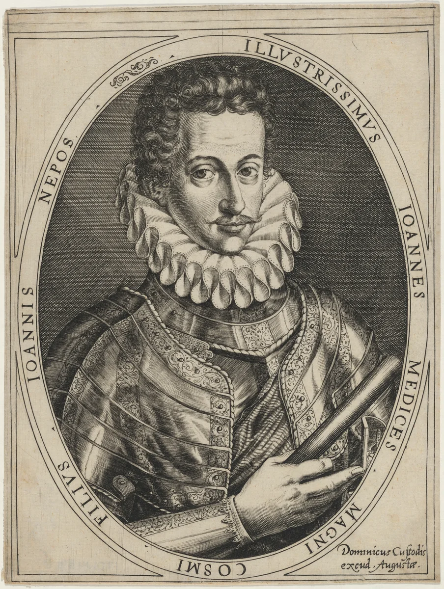 Giovanni de' Medici by Dominicus Custos, print, 1600