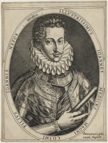 Giovanni de' Medici by Dominicus Custos, print, 1600
