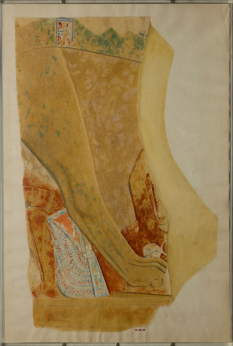 Facsimile painting from the temple of Mentuhotep II by Charles K. Wilkinson, artwork, -2051--2000