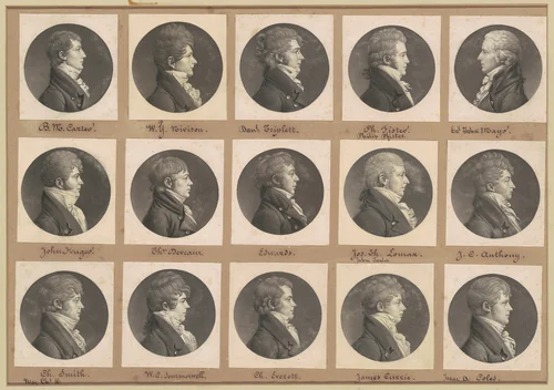 Saint-Mémin Collection of Portraits, Group 41 by Charles B. J. Févret de Saint-Mémin, volume, 1807-1808