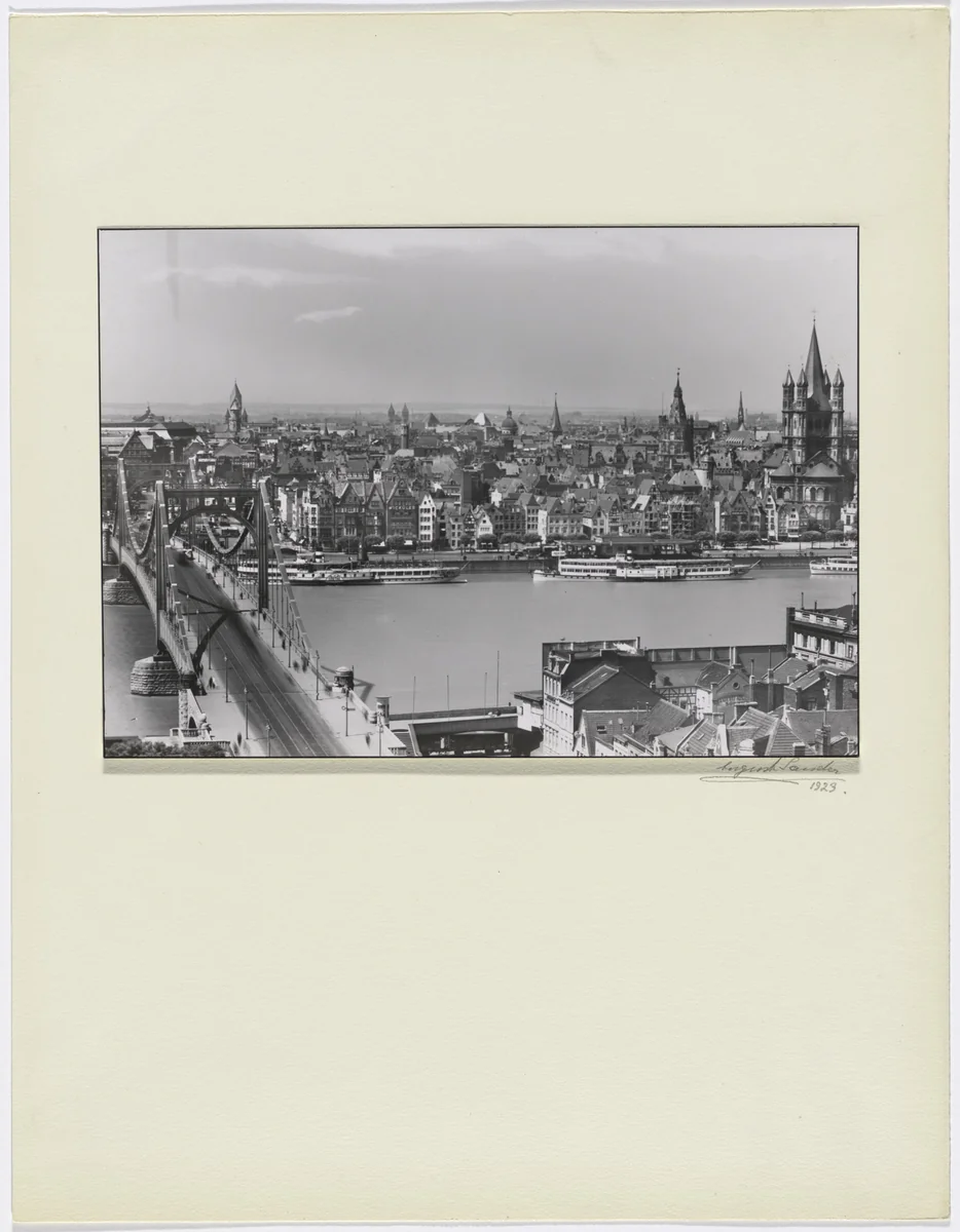 The Bank of the Rhine, (Die Rheinfront) by August Sander, photograph, 1923