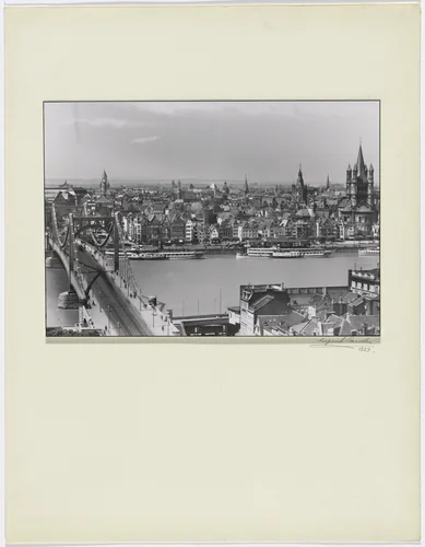 The Bank of the Rhine, (Die Rheinfront) by August Sander, photograph, 1923