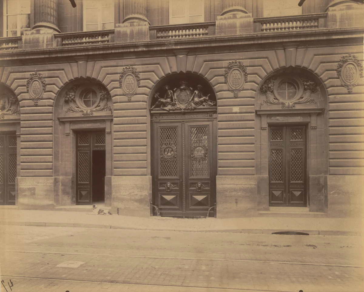 La monnaie. Quai Conti by Eugène Atget, photograph, 1903