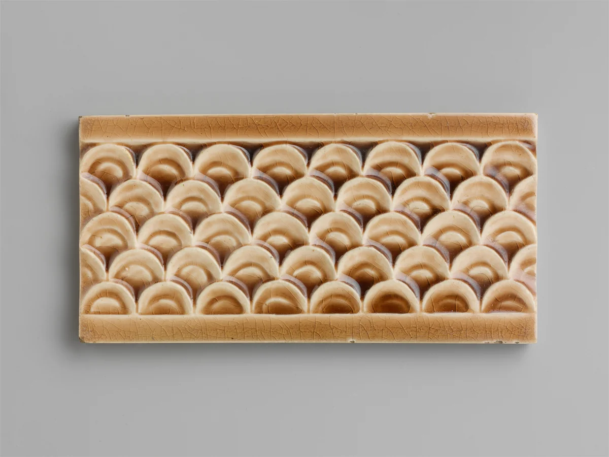 Tile by J. and J. G. Low Art Tile Works, artwork, 1879-1884