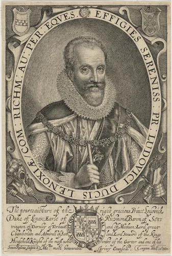 Ludovic Stuart, Duke of Lennox and Richmond by Simon van de Passe, print, 1595-1647