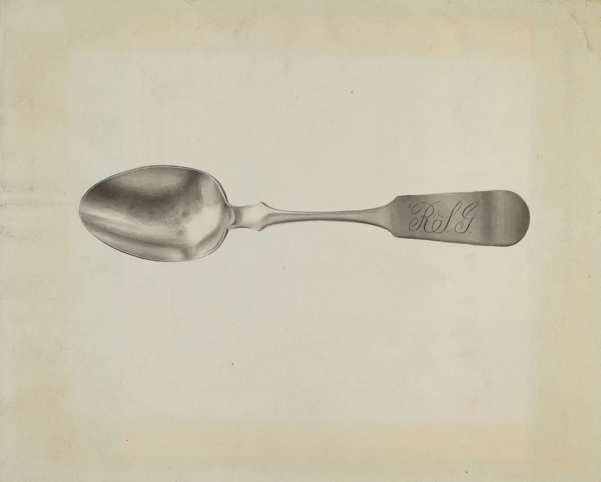 Silver Tablespoon by Florence Grant Brown, index of american design, 1939
