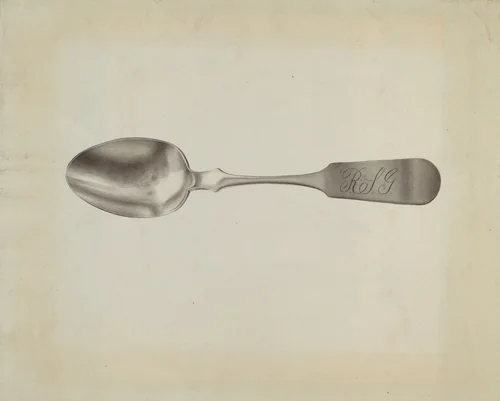 Silver Tablespoon by Florence Grant Brown, index of american design, 1939