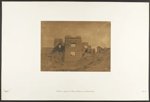 Pavillon ou Gynecée de Rhamsès-Meiamoun, à Médinet-habou by Maxime Du Camp, photograph, 1849-1850