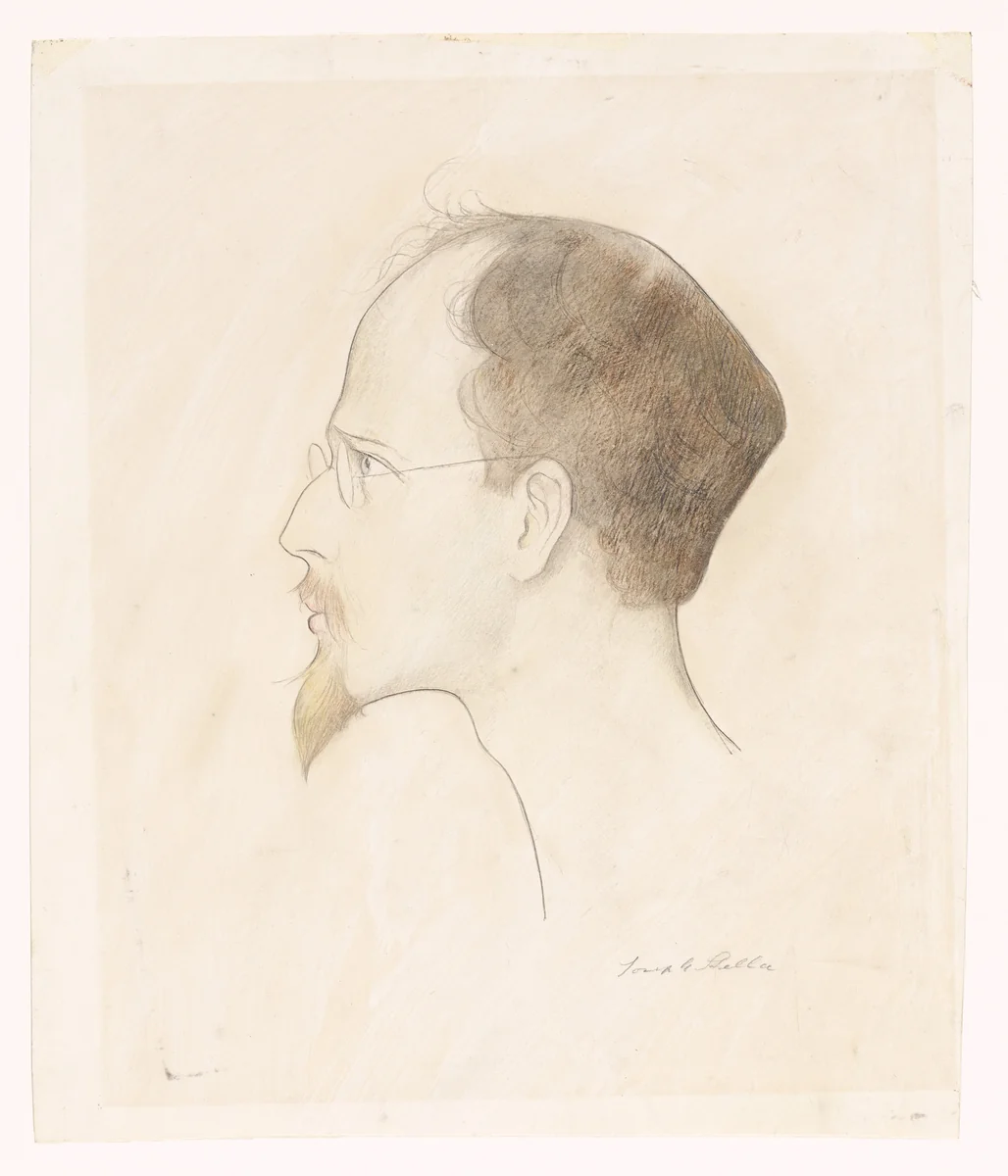Joe Gould by Joseph Stella, drawing, 1919