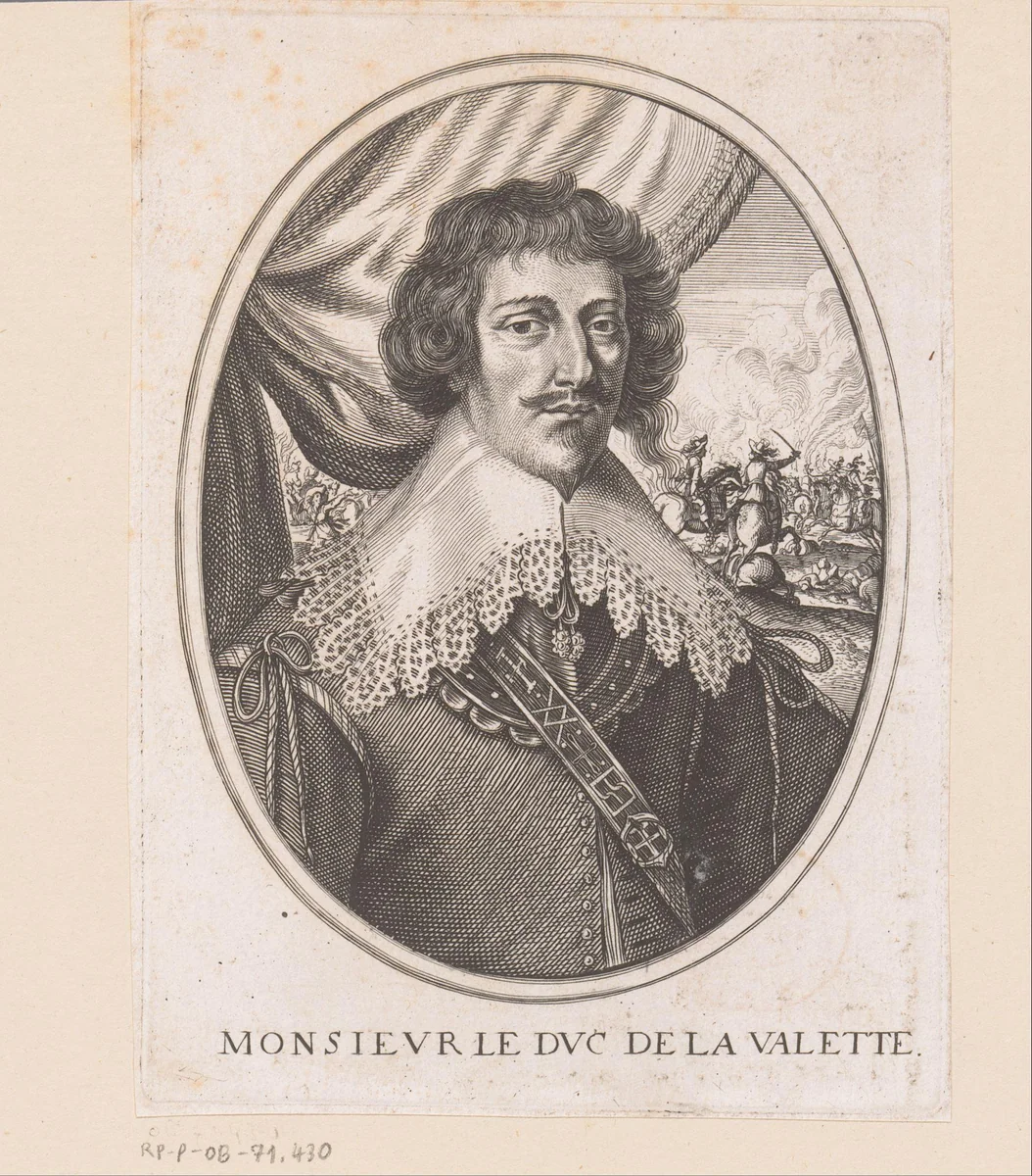 Portret van Jean Louis de Nogaret de La Valette by anonymous, print, 1610-1668