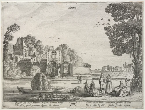 The Twelve Months: May by Jan van de Velde, print, 1608-1618
