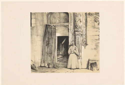 Deur van het Convento de San Juan de los Reyes te Toledo by John Frederick Lewis, print, 1836