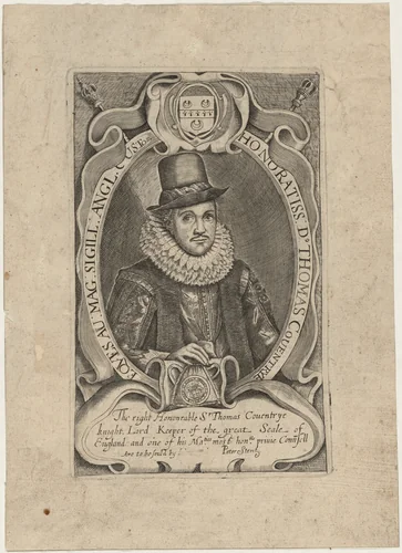 Thomas, First Baron Coventry by Simon van de Passe, print, 1595-1647