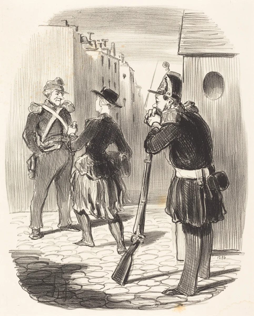 Ce satané Pigochard... by Honoré Daumier, print, 1848