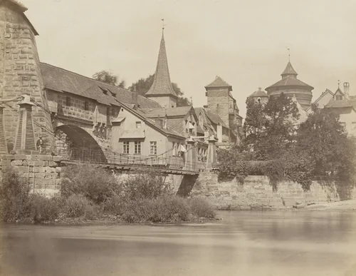 At the mouth of the Pegnitz River by Johann Hahn, photograph, 1871