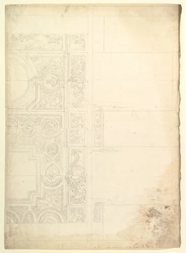Design for Ceiling by anonymous, drawing, 1700-1780
