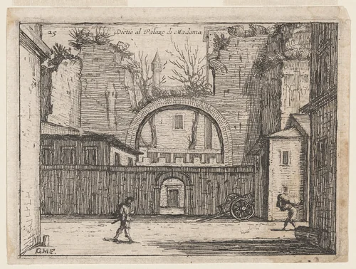 Dictio al Palazo di Madama by Giovanni Battista Mercati, print, 1600-1650