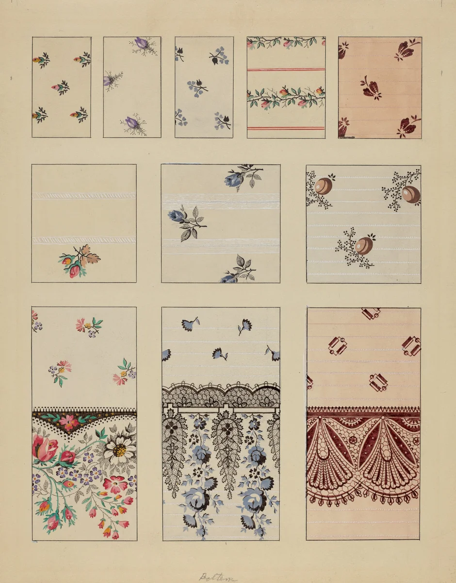 Printed Cottons by Millia Davenport, index of american design, 1936