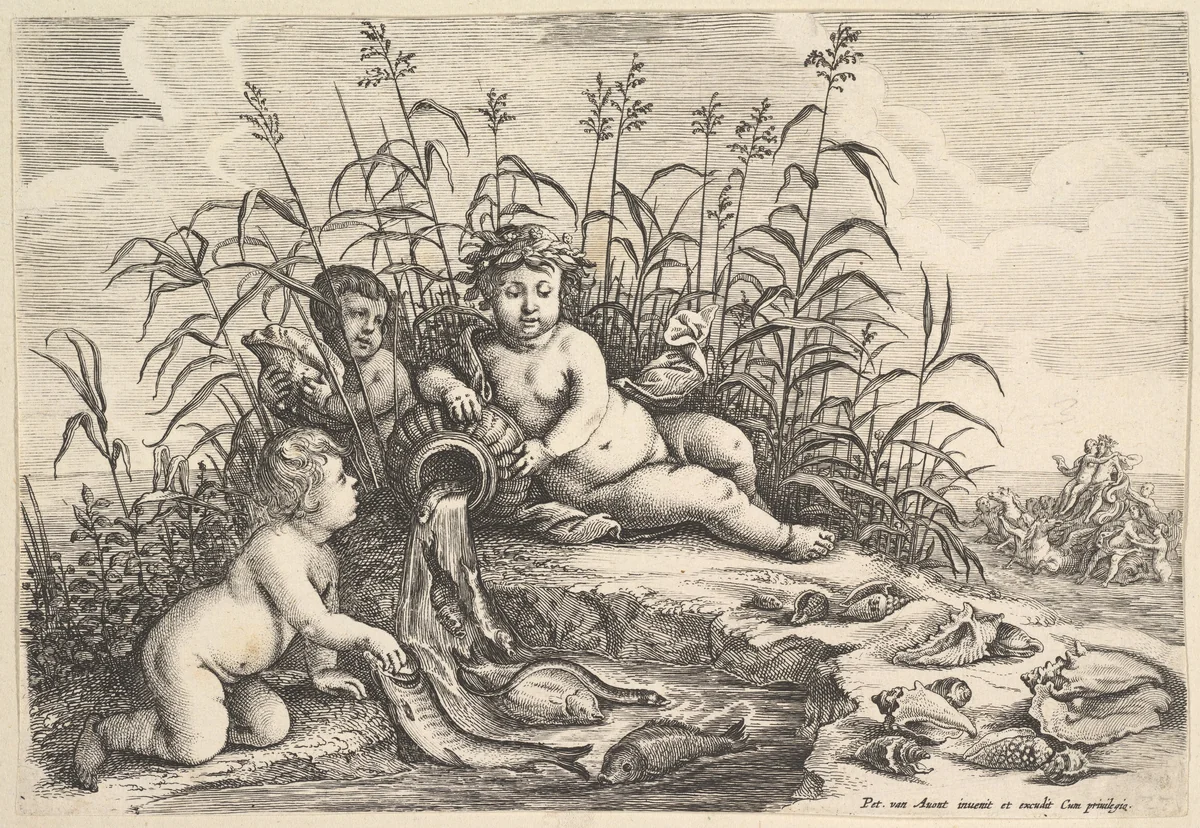 Water by Wenceslaus Hollar, print, 1642-1652
