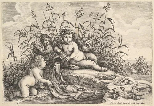 Water by Wenceslaus Hollar, print, 1642-1652