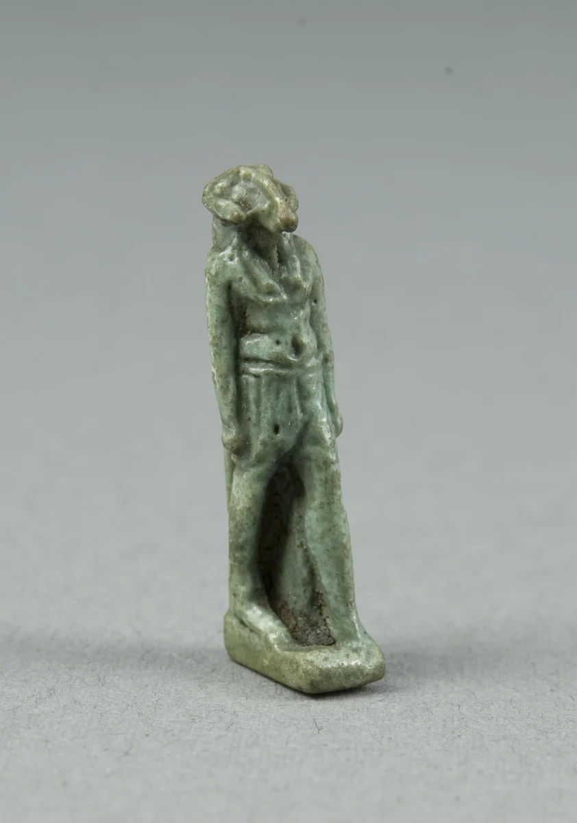 Amulet of the God Khnum by Egyptian, metalwork, -332--30
