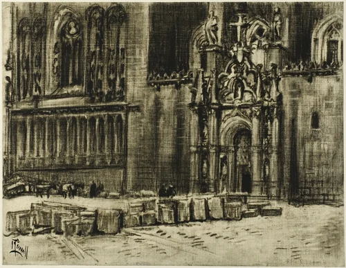 St. Juan de los Reyes, the Door and the Chains by Joseph Pennell, drawing, 1898-1908