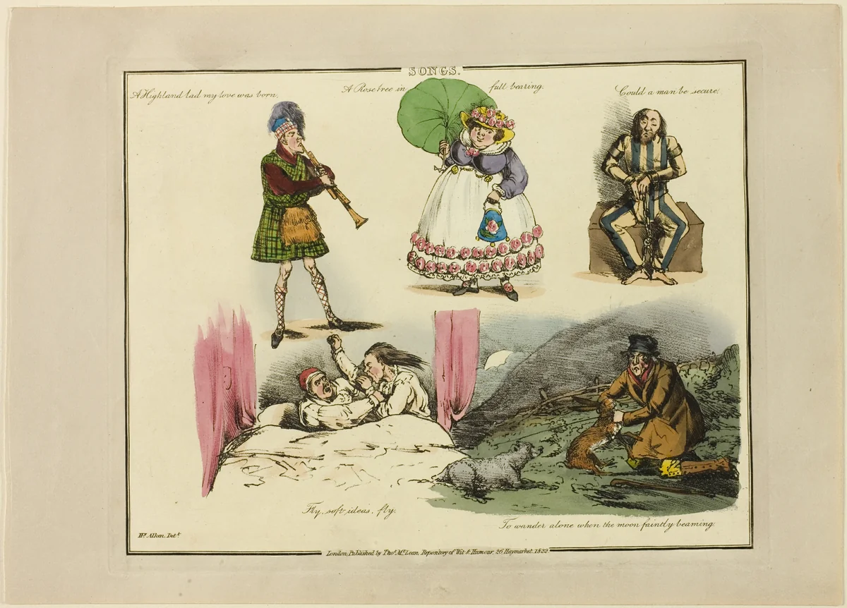 Plate from Illustrations to Popular Songs by Henry Alken, print, 1822