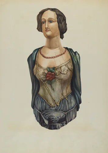Figurehead: "Emma" by Molly H. Bodenstein, index of american design, 1938