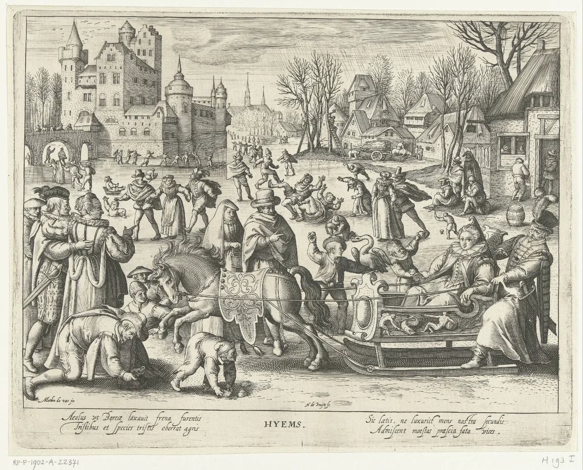 Winter by Unknown, print, 1581-1656