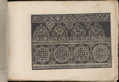 Fiori di Ricami Nuovamente Posti in Luce, page 5 (recto) by Matteo Florimi, book, 1591