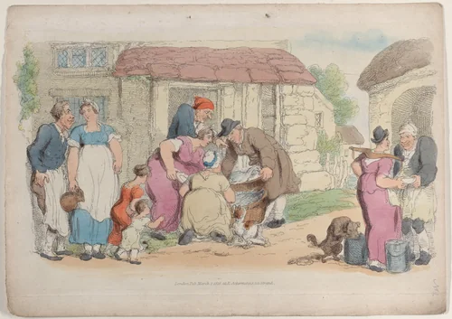 Plate 2, from "World in Miniature" by Thomas Rowlandson, print, 1816