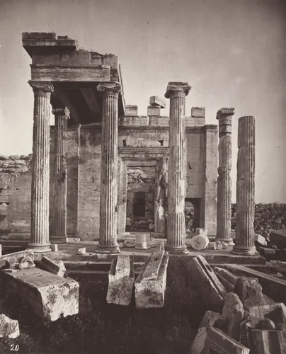 Portico of the Pandrosium, from the North by William James Stillman, photograph, 1869