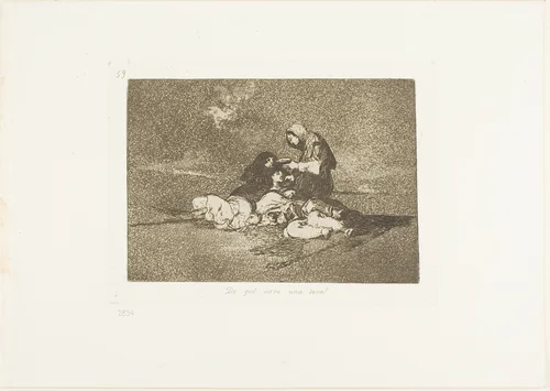 What is the Use of a Cup?, plate 59 from The Disasters of War by Francisco José de Goya, print, 1812-1815