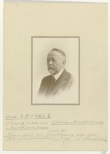 Andries Bonger op middelbare leeftijd by Julius Heinrich Hisgen, photograph, 1930-1936