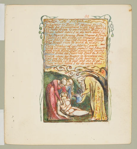 Songs of Experience: To Tirzah by William Blake, print, 1794-1825