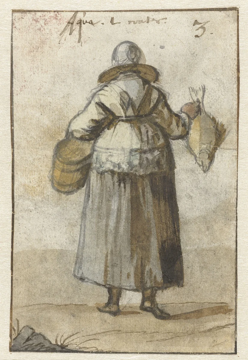 Water by anonymous, drawing, 1600-1699