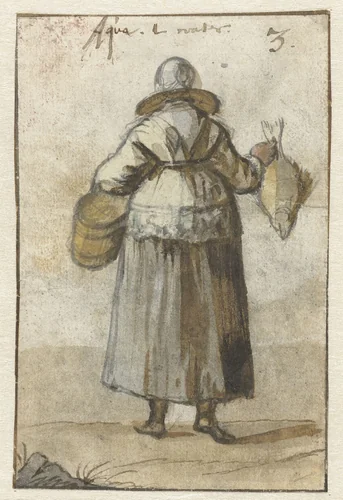 Water by anonymous, drawing, 1600-1699