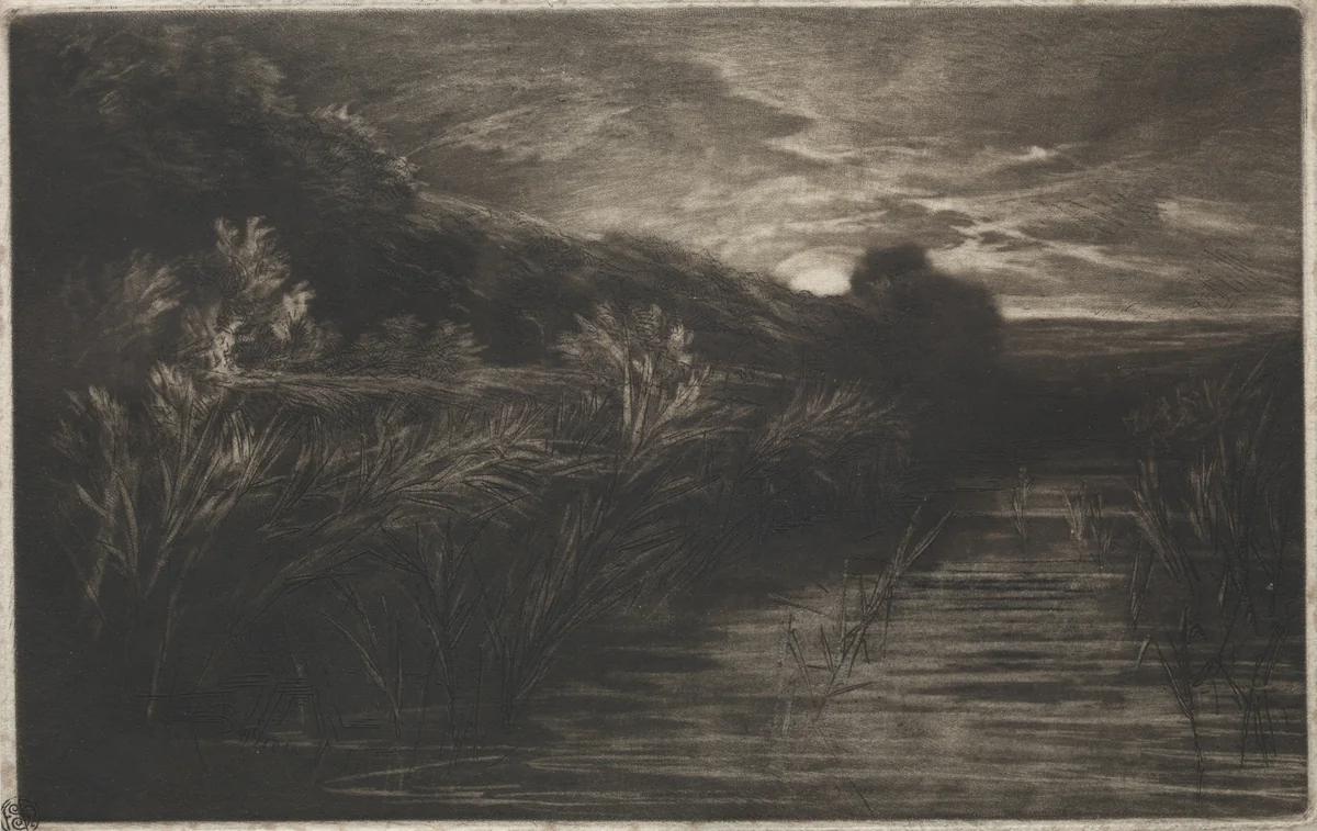 Winchelsea Canal by Francis Seymour-Haden, print