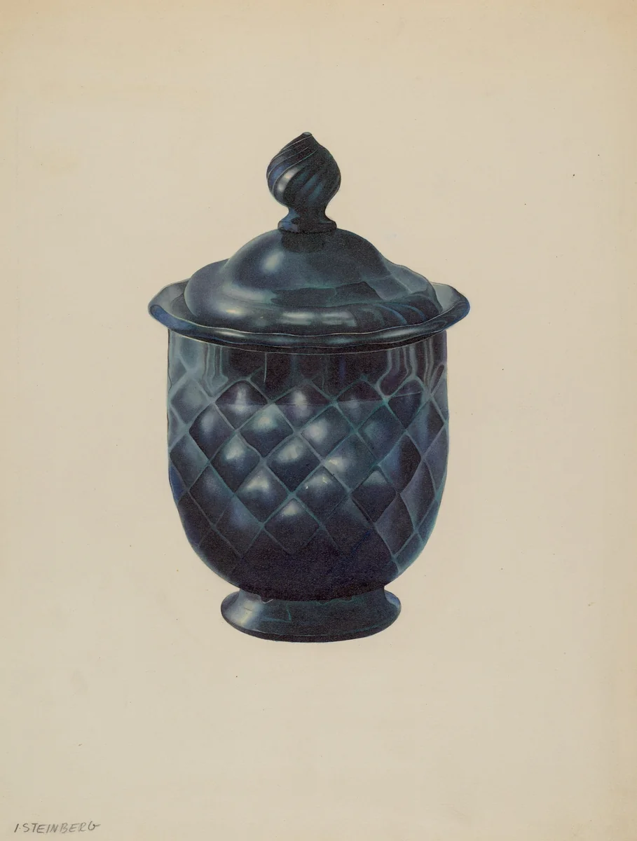 Sugar Bowl by Isidore Steinberg, index of american design, 1940