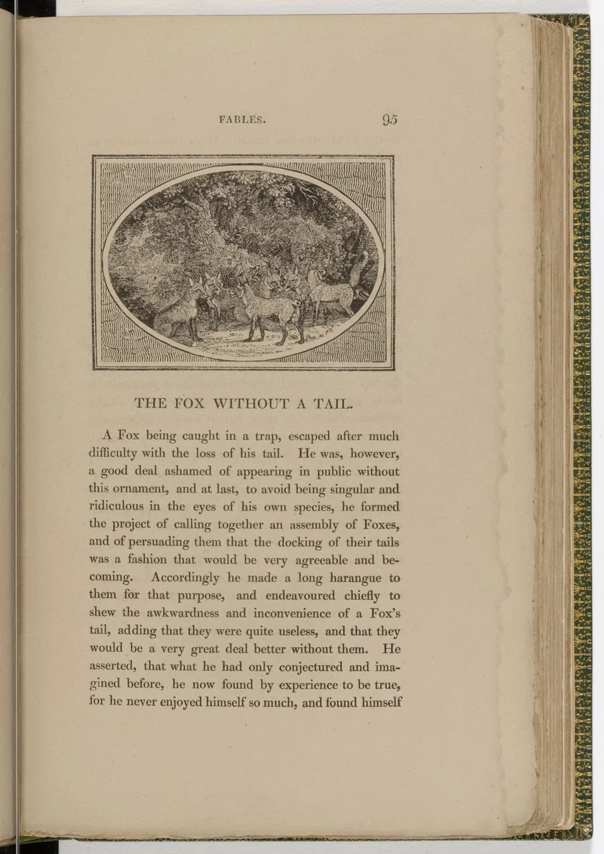 Headpiece (page 95) from The Fables of Aesop by Thomas Bewick, illustrated book, 1818