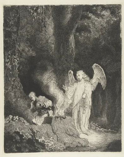 Offer van Gideon by Ferdinand Bol, print, 1640-1644