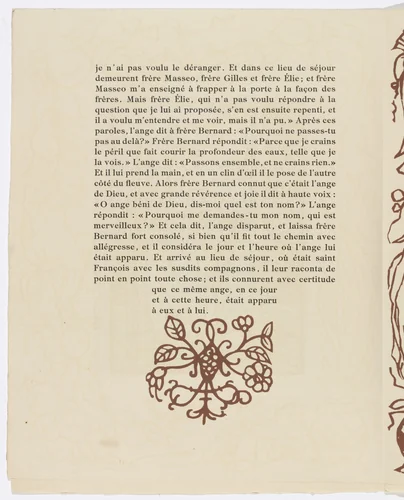 Tailpiece (page 36) from Les Petites Fleurs de St. François (The Little Flowers of St. Francis) by Émile Bernard, illustrated book, 1928