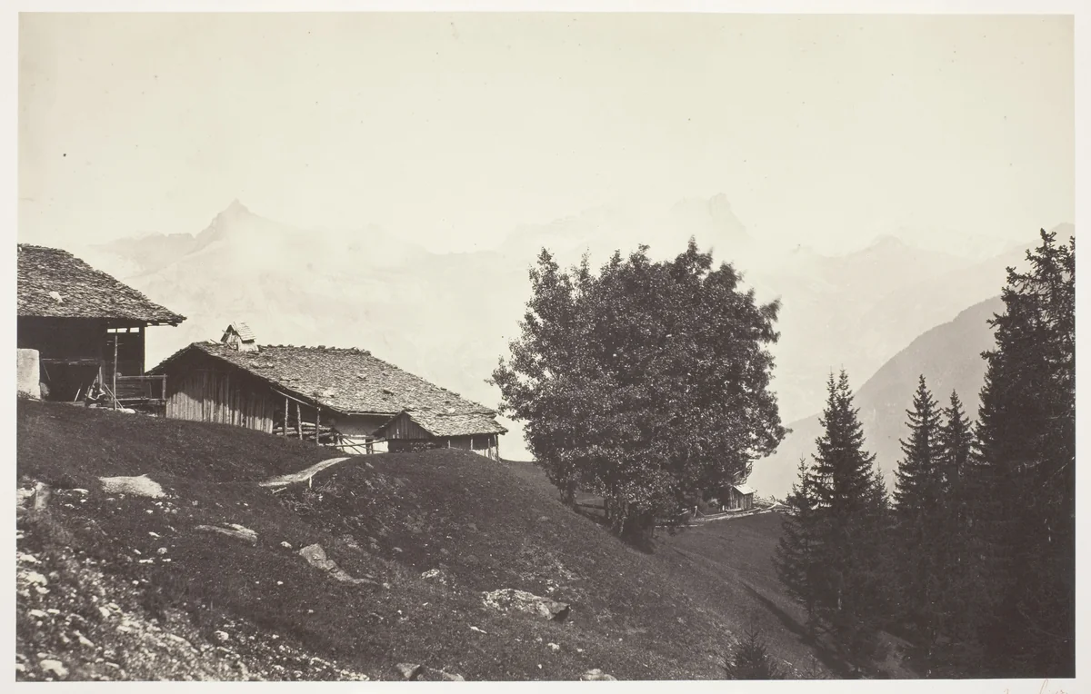 Savoie 47, Le Buet et les Rochers de Fis by Auguste-Rosalie Bisson, photograph, 1856-1863