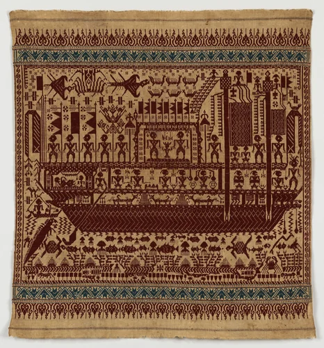 Ceremonial Textile (Tampan) by Lampung artist, textile, 1800-1900