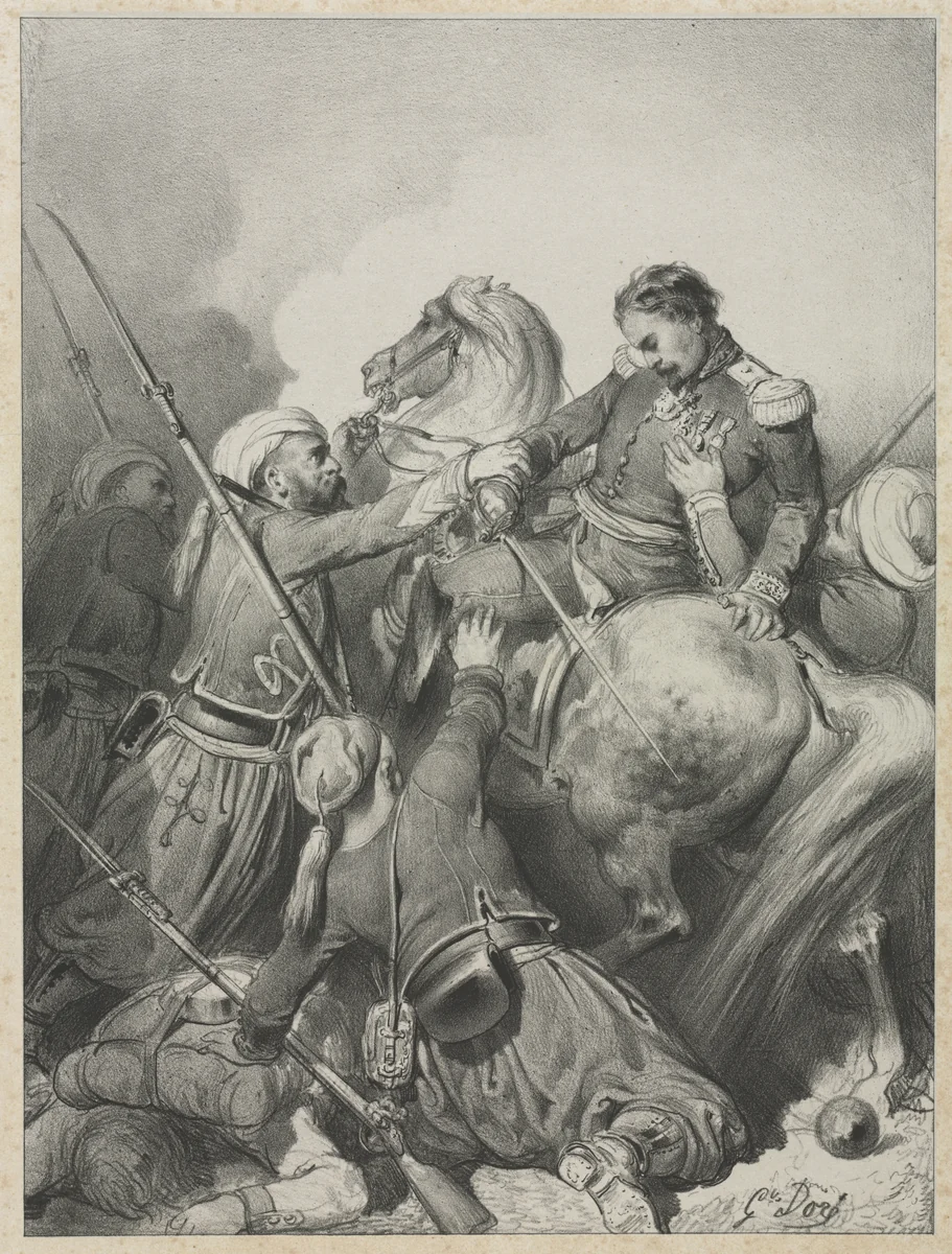 Sardinian Officer by Gustave Doré, print, 1854-1883